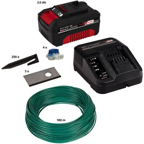 Einhell Kit D'installation 800m² Pour Robot-tondeuse FREELEXO (Jusqu'à 800m², 3 Lames, 210m Câble Périphérique) Livré Avec Batterie 3,0Ah Et Chargeur 7 Einhell Kit D'installation 800m² Pour Robot-tondeuse FREELEXO (Jusqu'à 800m², 3 Lames, 210m Câble Périphérique) Livré Avec Batterie 3,0Ah Et Chargeur – Image 5