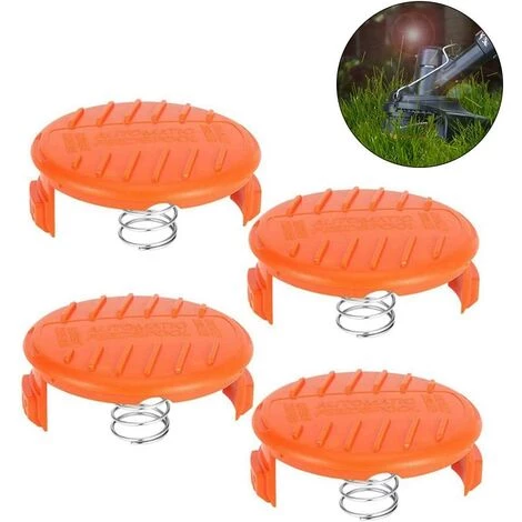 ECHOO Capuchons De Bobine, Ressorts Accessoires De Pièces De Rechange Couvercles De Capuchon De Bobine De Rechange Compatibles Avec Ressort Pour Bobine De Débroussailleuse AFS Matériau ABS Solide Et Durable (4PCS) 4 ECHOO Capuchons De Bobine, Ressorts Accessoires De Pièces De Rechange Couvercles De Capuchon De Bobine De Rechange Compatibles Avec Ressort Pour Bobine De Débroussailleuse AFS Matériau ABS Solide Et Durable (4PCS) – Image 2