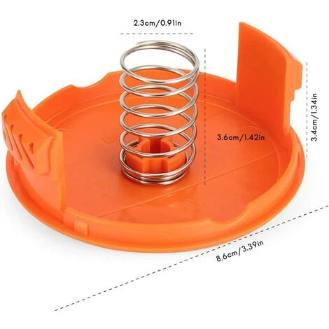 ECHOO Capuchons De Bobine, Ressorts Accessoires De Pièces De Rechange Couvercles De Capuchon De Bobine De Rechange Compatibles Avec Ressort Pour Bobine De Débroussailleuse AFS Matériau ABS Solide Et Durable (4PCS) 5 ECHOO Capuchons De Bobine, Ressorts Accessoires De Pièces De Rechange Couvercles De Capuchon De Bobine De Rechange Compatibles Avec Ressort Pour Bobine De Débroussailleuse AFS Matériau ABS Solide Et Durable (4PCS) – Image 3
