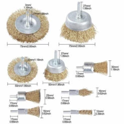 THSINDE Ensemble De Brosses Métalliques, Brosses De Roue Et De Coupe En Laiton Avec Tige, Brosses De Ponçage Pour Diverses Perceuses, Parfaites Pour éliminer La Rouille, La Corrosion, La Peinture Pour Les Outils électriques, De Jardin Et à Main (paquet De 9) 10 THSINDE Ensemble De Brosses Métalliques, Brosses De Roue Et De Coupe En Laiton Avec Tige, Brosses De Ponçage Pour Diverses Perceuses, Parfaites Pour éliminer La Rouille, La Corrosion, La Peinture Pour Les Outils électriques, De Jardin Et à Main (paquet De 9) -France Tondeuse Soldes Boutique 42180322 4
