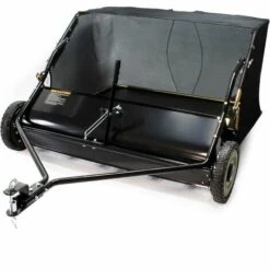 WILTEC Balai Ramasseur Balayeuse Tondeuse Autoportée Largeur De 95 Cm Et Roues En Caoutchouc 254x44,5mm