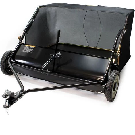 WILTEC Balai Ramasseur Balayeuse Tondeuse Autoportée Largeur De 95 Cm Et Roues En Caoutchouc 254x44,5mm 3 WILTEC Balai Ramasseur Balayeuse Tondeuse Autoportée Largeur De 95 Cm Et Roues En Caoutchouc 254x44,5mm