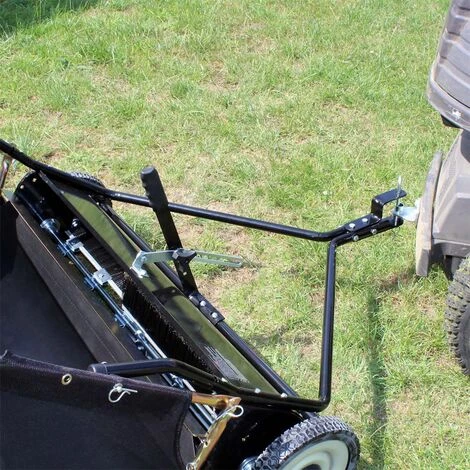 WILTEC Balai Ramasseur Balayeuse Tondeuse Autoportée Largeur De 95 Cm Et Roues En Caoutchouc 254x44,5mm 6 WILTEC Balai Ramasseur Balayeuse Tondeuse Autoportée Largeur De 95 Cm Et Roues En Caoutchouc 254x44,5mm – Image 4