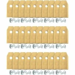 Jeu De 45 Lames En Titane Pour Robots Tondeuses Gardena, Yardforce (3 G - 0,75 Mm) + 45 Vis GrooFoo