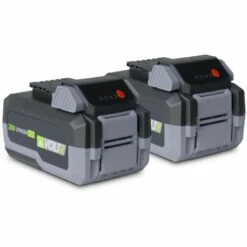 VOLTR 36V – Tondeuse à Gazon Sans Fil Tractée Ø46cm – 2x Batteries 18V Lithium 8.0Ah + Double Chargeur Rapide. Récupérateur D’herbe 50L - Gris -France Tondeuse Soldes Boutique 44639385 5