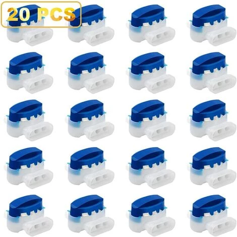 DENUOTOP Bornier 3 Trous 314, Câblage 20Pc Connecteurs De Câble, Connecteurs/Raccords De Câble, Remplis Des Résines Pour Jardin & Extérieur Et Tondeuse 4 DENUOTOP Bornier 3 Trous 314, Câblage 20Pc Connecteurs De Câble, Connecteurs/Raccords De Câble, Remplis Des Résines Pour Jardin & Extérieur Et Tondeuse – Image 2