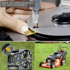 DENUOTOP Lames De Couteau En Titane 30 X Lames De Rechange Robot Tondeuse Pour Tous Les Tondeuses De Jardin Automower Husqvarna Gardena Yard Force Automower Robuste -France Tondeuse Soldes Boutique 45307136 4