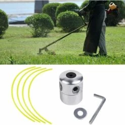 PERLE RARE Tondeuse TêTe Bobine ​Fil Aluminium Fils TêTe, TêTe De DéBroussailleuse Aluminium Avec Fil De Coupe Pour Tondeuses à Essence, Tondeuses à Gazon -France Tondeuse Soldes Boutique 45753881 4