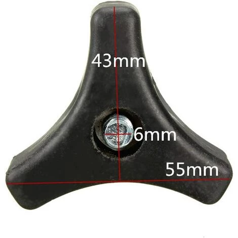 DEVENIRRICHE Lot De 2 Poignées Triangulaires Pour Tondeuse à Gazon, Vis, écrou, Boulon - Pièces De Rechange Pour Outils De Jardinage - Accessoires Pour Machine à Gazon/tondeuse à Gazon Honda (noir) 4 DEVENIRRICHE Lot De 2 Poignées Triangulaires Pour Tondeuse à Gazon, Vis, écrou, Boulon - Pièces De Rechange Pour Outils De Jardinage - Accessoires Pour Machine à Gazon/tondeuse à Gazon Honda (noir) – Image 2