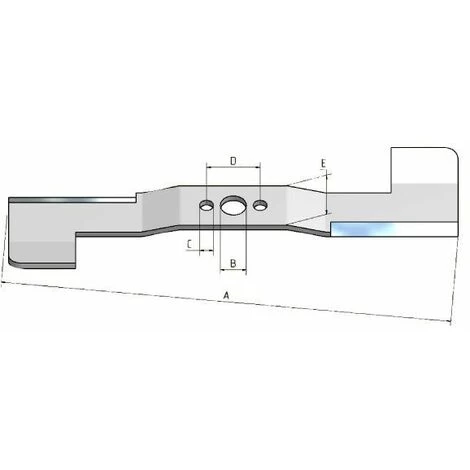 OLEO MAC 66110469R - Lame Mulching Pour Tondeuse OLEO-MAC 4 OLEO MAC 66110469R - Lame Mulching Pour Tondeuse OLEO-MAC – Image 2