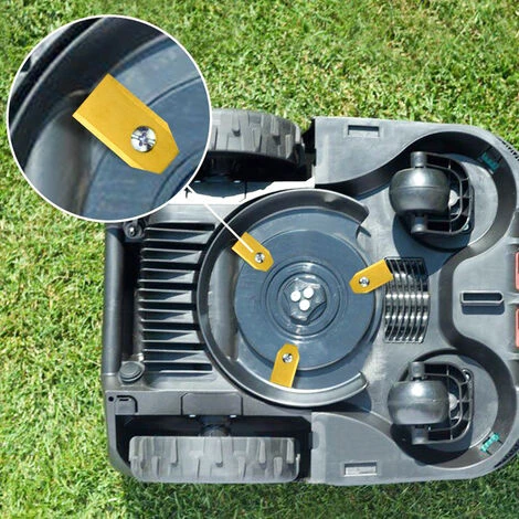 Hengda 30 Lames De Tondeuses-robots En Titane Pour Ardumower, Husqvarna Automower 0,75mm - Jaune 6 Hengda 30 Lames De Tondeuses-robots En Titane Pour Ardumower, Husqvarna Automower 0,75mm - Jaune – Image 4