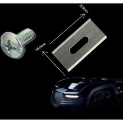 Lame De Tondeuse，Lot De 30 Lames De Tondeuse En Acier Inoxydable Pour Betterlife 36,5 X 18,5 X 0,65 Mm (Argent) -France Tondeuse Soldes Boutique 48585525 4