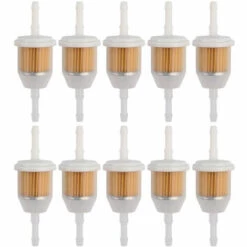 SUPERSELLER Lame De Tondeuse 10 Pièces 6 MM X 8 MM 1/4 '' 5/16 '' Filtre à Gaz De Carburant En Ligne Pour Tondeuse à Gazon Petit Moteur, 10 Pièces