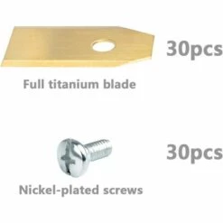 45 Pcs Lame De Rechange 35x18x0.75mm Acier Inoxydable Lames De Lames R40Li / R70Li Titane Lame De Tondeuse Pour Automower Husqvarna Et Gardena GrooFoo -France Tondeuse Soldes Boutique 50947542 4