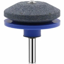SUPERSELLER Accessoire Pour Tondeuse Et Autoportée Affûteuse De Lame De Tondeuse à Gazon Affûteuse Universelle Meuleuse Meule Pierre Pour Perceuse électrique Perceuse à Main Tige 1/4", Bleu - Bleu