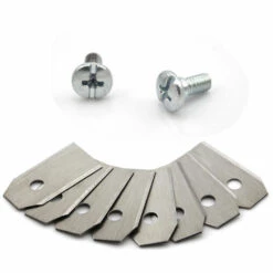 ZHUOXUAN Lames De Rechange En Titane Pour Tous Les Tondeuses De Jardin Automower Husqvarna/Gardena/Yard Force/Automower, Robuste (3.1 G / 0.75 Mm) Avec Vis -France Tondeuse Soldes Boutique 51447822 4