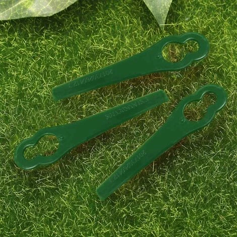 LITZEE 60 Pcs Green Plastic Edge Trimmer,Plastic Lawnmower Blades,Plastic Trimmer Blades,Lawn Mower Accessories 4 LITZEE 60 Pcs Green Plastic Edge Trimmer,Plastic Lawnmower Blades,Plastic Trimmer Blades,Lawn Mower Accessories – Image 2