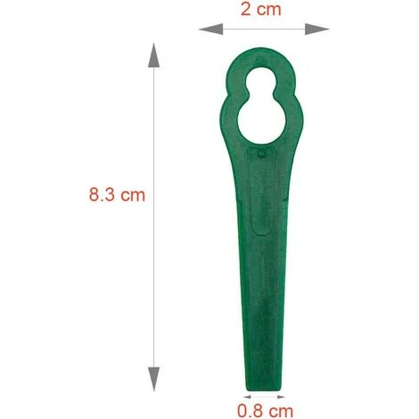LITZEE 60 Pcs Green Plastic Edge Trimmer,Plastic Lawnmower Blades,Plastic Trimmer Blades,Lawn Mower Accessories 6 LITZEE 60 Pcs Green Plastic Edge Trimmer,Plastic Lawnmower Blades,Plastic Trimmer Blades,Lawn Mower Accessories – Image 4