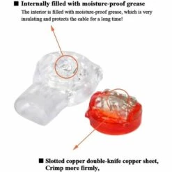 LITZEE 100pcs Scotchlok UY Waterproof Connector, Cable Connectors Filled With Reins Connection Clamps For Garden & Outdoor Robotic Lawn Mowers 10 LITZEE 100pcs Scotchlok UY Waterproof Connector, Cable Connectors Filled With Reins Connection Clamps For Garden & Outdoor Robotic Lawn Mowers -France Tondeuse Soldes Boutique 51552684 4