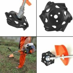 LITZEE Tête De Débroussailleuse à Bordure Ronde En Acier Carbone Noir Pour Tondeuse à Gazon Accessoire Pour Jardin, Pelouse, Ferme -France Tondeuse Soldes Boutique 51557055 4