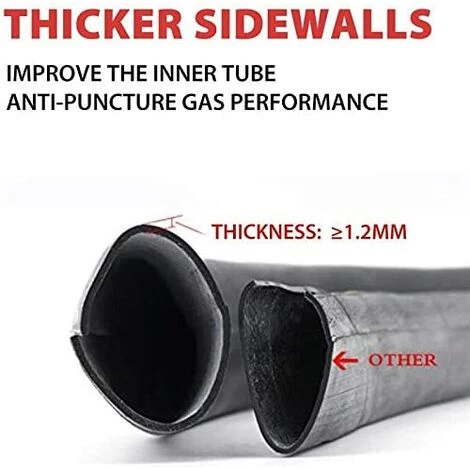 DECKON Dcolor Lot De 2 Chambres à Air De 4,10/3,50-4" Pour Chariot à Main, Chariot De Transport, Chariot De Jardin, Tuyau De Rechange De 4,10-4 5 DECKON Dcolor Lot De 2 Chambres à Air De 4,10/3,50-4" Pour Chariot à Main, Chariot De Transport, Chariot De Jardin, Tuyau De Rechange De 4,10-4 – Image 3