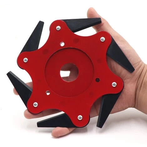 60mm 6 Dents Extérieur Lames De Coupe-herbe Tondeuse à Gazon Coupe-herbe Tête De Machine (Rouge),Fontainebleau 6 60mm 6 Dents Extérieur Lames De Coupe-herbe Tondeuse à Gazon Coupe-herbe Tête De Machine (Rouge),Fontainebleau – Image 4