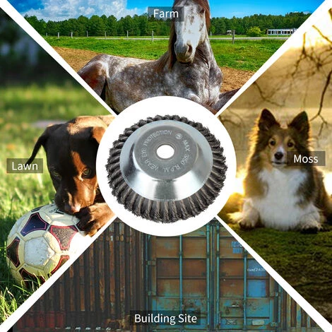 LIFCAUSAL Tête De Coupe Débroussailleuse Tête De Tondeuse à Gazon D'extérieur Tête De Rasoir En Fil D'acier Accessoires De Tête De Coupe Outil De Mangeur D'herbe Remplacement Extra Résistant Pour Meuleuses D'angle De Peinture Antirouille 7 LIFCAUSAL Tête De Coupe Débroussailleuse Tête De Tondeuse à Gazon D'extérieur Tête De Rasoir En Fil D'acier Accessoires De Tête De Coupe Outil De Mangeur D'herbe Remplacement Extra Résistant Pour Meuleuses D'angle De Peinture Antirouille – Image 5