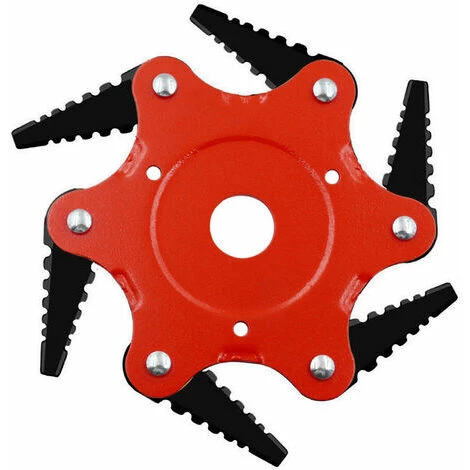 QERSTA Lame De Tondeuse à Gazon En Dents De Scie, Tête De Tonte à Six Lames, Accessoires De Désherbage Agricole 0,5 Lame Noire à Corps Rouge 7 QERSTA Lame De Tondeuse à Gazon En Dents De Scie, Tête De Tonte à Six Lames, Accessoires De Désherbage Agricole 0,5 Lame Noire à Corps Rouge – Image 5