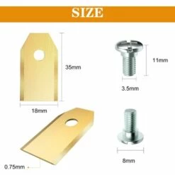 ILOVEMILAN 30 X Lames De Rechange En Titane Pour Tous Les Tondeuses De Jardin Automower Husqvarna/Gardena/Yard Force/Automower, Robuste (3.1 G / 0.75 Mm) Avec Vis -France Tondeuse Soldes Boutique 54413380 3