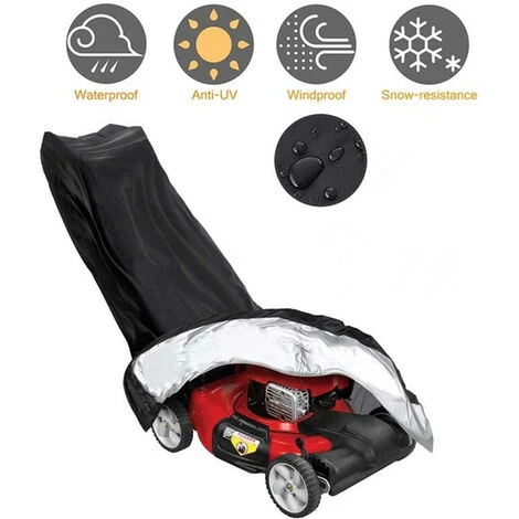 Housse Pour Tondeuse à Gazon, étanche, Anti-poussière Et Anti-UV, En 210D, Avec Cordon De Serrage Et Sac De Rangement Pour Extérieur/intérieur - 188 X 99 X 63,5 Cm,Starlight 5 Housse Pour Tondeuse à Gazon, étanche, Anti-poussière Et Anti-UV, En 210D, Avec Cordon De Serrage Et Sac De Rangement Pour Extérieur/intérieur - 188 X 99 X 63,5 Cm,Starlight – Image 3