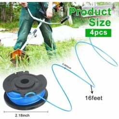 4 Bobines De Fil Triomphe Pour Débroussailleuse Bobine De Rechange Pour Coupe-bordure En Nylon Bobine Fil Coupe Bordure Bobine De Remplacement à Alimentation Automatique Pour Tondeuse à Gazon 8 4 Bobines De Fil Triomphe Pour Débroussailleuse Bobine De Rechange Pour Coupe-bordure En Nylon Bobine Fil Coupe Bordure Bobine De Remplacement à Alimentation Automatique Pour Tondeuse à Gazon -France Tondeuse Soldes Boutique 54895226 2