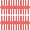 REGALOS Les Lames De La Tête Du Coupe-bordures à Fil Remplacent, 24 Lames En Plastique Pour PC De Rechange Pour Tondeuse à Gazon à Batterie