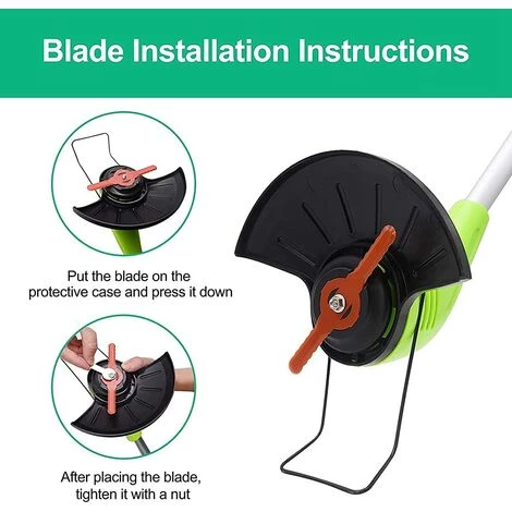 REGALOS Les Lames De La Tête Du Coupe-bordures à Fil Remplacent, 24 Lames En Plastique Pour PC De Rechange Pour Tondeuse à Gazon à Batterie 6 REGALOS Les Lames De La Tête Du Coupe-bordures à Fil Remplacent, 24 Lames En Plastique Pour PC De Rechange Pour Tondeuse à Gazon à Batterie – Image 4