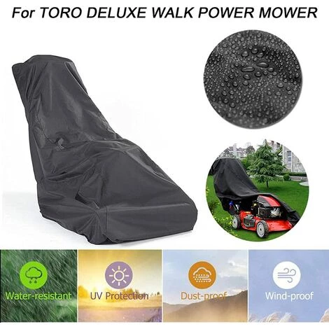 HKLFFJA Housse De Protection Universelle Pour Tondeuse à Gazon, 210D étanche, Avec Cordon De Serrage Et Sac De Rangement (M) 5 HKLFFJA Housse De Protection Universelle Pour Tondeuse à Gazon, 210D étanche, Avec Cordon De Serrage Et Sac De Rangement (M) – Image 3