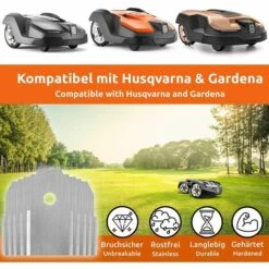 GUAZHUNIFR Lames De Couteau En Titane 30 X Lames De Rechange Robot Tondeuse Pour Tous Les Tondeuses De Jardin，argent，Guazhuni -France Tondeuse Soldes Boutique 55069902 3
