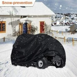 HKLFFJA Tondeuse À Siège Tracteur Cover-210D Polyester Oxford Couverture De Stockage, Protection UV Étanche Extérieur, Sac À Cordonnet De Stockage, Convient Decks Jusqu'à 54" -France Tondeuse Soldes Boutique 55254626 5