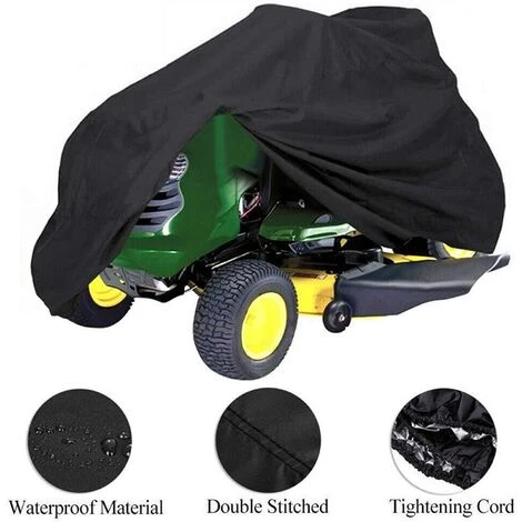 HKLFFJA Bâche Voiture, Couverture Pour La Couverture De Tondeuse à Lawn Du Tracteur Solaire Imperméable Tous Protection Météo (Color Name : Black, Size : S) 5 HKLFFJA Bâche Voiture, Couverture Pour La Couverture De Tondeuse à Lawn Du Tracteur Solaire Imperméable Tous Protection Météo (Color Name : Black, Size : S) – Image 3