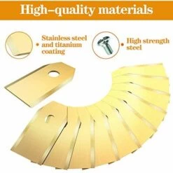 Lames De Rechange HOMEALEXA 30 X En Titane Pour Tous Les Tondeuses De Jardin Automower Husqvarna/Gardena/Yard Force/Automower Robuste (3.1 G / 0.75 Mm) Avec Vis -France Tondeuse Soldes Boutique 55310737 2