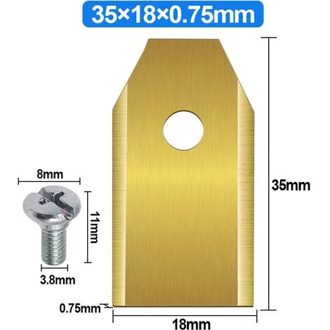 SUPERMARKET 30x LONGUE DURÉE Lames De TondeuseTondeuses Robotiques - Lame Robot Tondeuse En Titane + 30 Vis,Superma,or 5 SUPERMARKET 30x LONGUE DURÉE Lames De TondeuseTondeuses Robotiques - Lame Robot Tondeuse En Titane + 30 Vis,Superma,or – Image 3