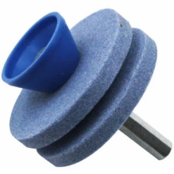 GUAZHUNIFR 2 Affûteurs De Lame De Tondeuse à Gazon Double Couche,ésistant à L'usure Adapté à La Plupart Des Perceuses électriques Ou Perceuses à Main Professionnelle Accessoire Perceuse De Fichier Rotatif,GU.B/bon