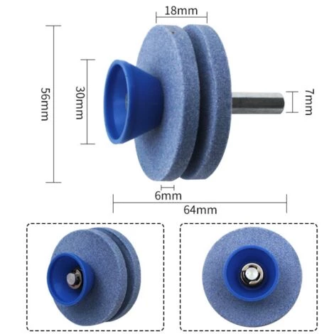GUAZHUNIFR 2 Affûteurs De Lame De Tondeuse à Gazon Double Couche,ésistant à L'usure Adapté à La Plupart Des Perceuses électriques Ou Perceuses à Main Professionnelle Accessoire Perceuse De Fichier Rotatif,GU.B/bon 4 GUAZHUNIFR 2 Affûteurs De Lame De Tondeuse à Gazon Double Couche,ésistant à L'usure Adapté à La Plupart Des Perceuses électriques Ou Perceuses à Main Professionnelle Accessoire Perceuse De Fichier Rotatif,GU.B/bon – Image 2