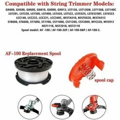 LUCKY-88 Tête De Tonte De Corde De Tonte De Ligne De Tonte De Bobine (bobine * 6 + Couvercle * 1 + Ressort * 1) -France Tondeuse Soldes Boutique 56330802 5