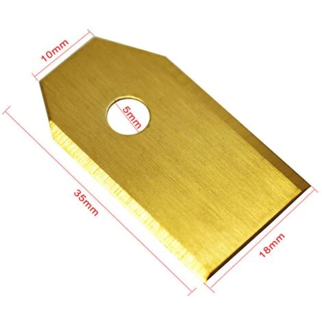 IRISFR 45 Couteaux En Titane Lames De 0,75 Mm Avec 9 Vis Compatibles Avec La Tondeuse Robot Husqvarna Automower Gardena 105 310 315 320 420 430x R40i Et Autres (durable)or,Lilaris 4 IRISFR 45 Couteaux En Titane Lames De 0,75 Mm Avec 9 Vis Compatibles Avec La Tondeuse Robot Husqvarna Automower Gardena 105 310 315 320 420 430x R40i Et Autres (durable)or,Lilaris – Image 2