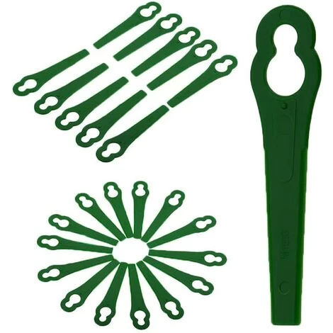 HKLFFJA Lot De 120 Lames De Rechange Pour Tondeuse à Gazon, Lame De Rechange En Plastique Pour Tondeuse à Gazon, Lames De Coupe Pour Tondeuse à Gazon, Lames De Rechange En Plastique(Vert) 3 HKLFFJA Lot De 120 Lames De Rechange Pour Tondeuse à Gazon, Lame De Rechange En Plastique Pour Tondeuse à Gazon, Lames De Coupe Pour Tondeuse à Gazon, Lames De Rechange En Plastique(Vert)