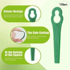 HKLFFJA 120pcs Lames En Plastique De Rechange Pour Coupe Bordure Lame De Tondeuse à Gazon Lames Pour Débroussailleuse Sans Fil Lames De Coupe De Remplacement Pour Jardin Pelouse (Vert) 9 HKLFFJA 120pcs Lames En Plastique De Rechange Pour Coupe Bordure Lame De Tondeuse à Gazon Lames Pour Débroussailleuse Sans Fil Lames De Coupe De Remplacement Pour Jardin Pelouse (Vert) -France Tondeuse Soldes Boutique 57020507 3