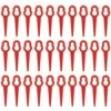 HKLFFJA Lames De Tondeuse à Gazon - 100 Pièces Lames De Tondeuse En Plastique Accessoires De Jardin Lames De Coupe Lames De Rechange Pour Tondeuse à Gazon Lame De Coupe-herbe Outils (Rouge)