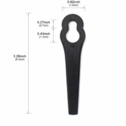 CHANCEY Lames De Tondeuse,Lames En Plastique De Tondeuse Rechange Robuste 100pcs Jardin Pelouse Tondeuse Accessoires,SEMAket,noir -France Tondeuse Soldes Boutique 57137655 2