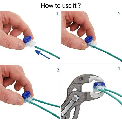 HKLFFJA Connecteurs De Câble Remplis Des Résines, 40 Pièces Connecteurs De Câble Robot Tondeuse Remplis Étanche 3 Trous Fils Électrique Sertis Gel Résine Pour Tondeuses à Gazon Robotiques Automower. 6 HKLFFJA Connecteurs De Câble Remplis Des Résines, 40 Pièces Connecteurs De Câble Robot Tondeuse Remplis Étanche 3 Trous Fils Électrique Sertis Gel Résine Pour Tondeuses à Gazon Robotiques Automower. – Image 4