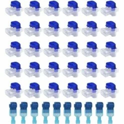HKLFFJA 30Pcs Connecteurs De Câble Jardin Robot Tondeuse Automower Original Remplis Résines 314 Résiste à L’eau Intempéries Connectors Kit Réparation Pour Câbles Avec 10 Bornes Dérivation