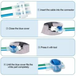 HKLFFJA 26pcs Connecteurs De Câble Remplis Des Résines, Connecteurs De Câbles Pour Robot Tondeuse, Etanche Connecteur Fil Tondeuse Pour Jardin & Extérieur Et Tondeuse Robot Et Voiture Mower -France Tondeuse Soldes Boutique 57478681 4